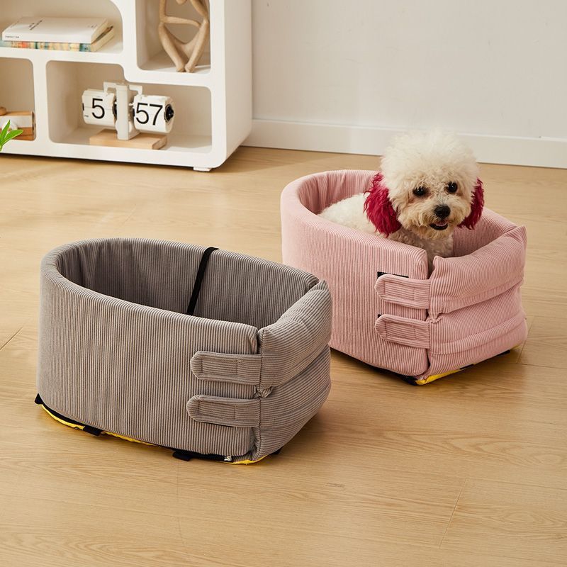 HKM-7071421 Cozy Cotton Safety Seat for Small Dogs and Cats, Removable and Washable, Fits Pets Up to 6.5kg