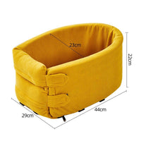 HKM-7071421 Cozy Cotton Safety Seat for Small Dogs and Cats, Removable and Washable, Fits Pets Up to 6.5kg