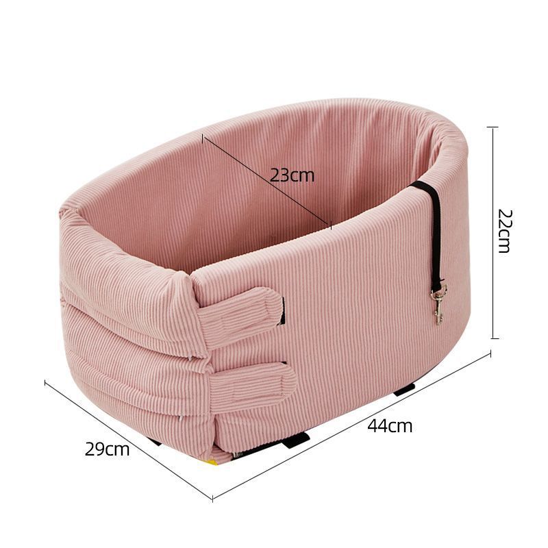 HKM-7071421 Cozy Cotton Safety Seat for Small Dogs and Cats, Removable and Washable, Fits Pets Up to 6.5kg