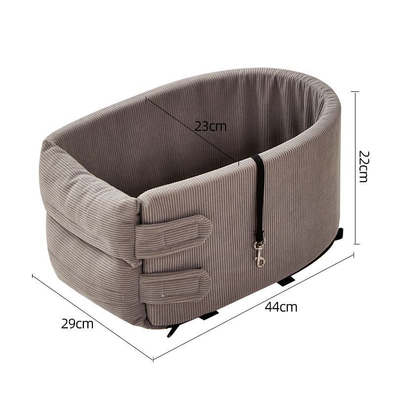 HKM-7071421 Cozy Cotton Safety Seat for Small Dogs and Cats, Removable and Washable, Fits Pets Up to 6.5kg