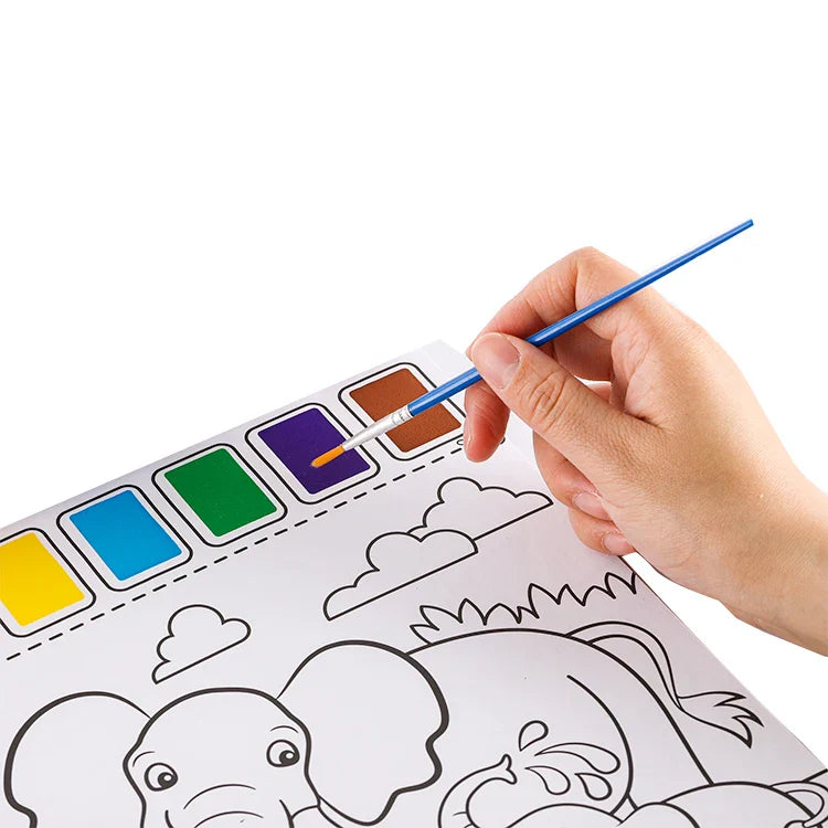 HKM-707155 Custom Mess-Free Magic Water Colouring Book for Kids
