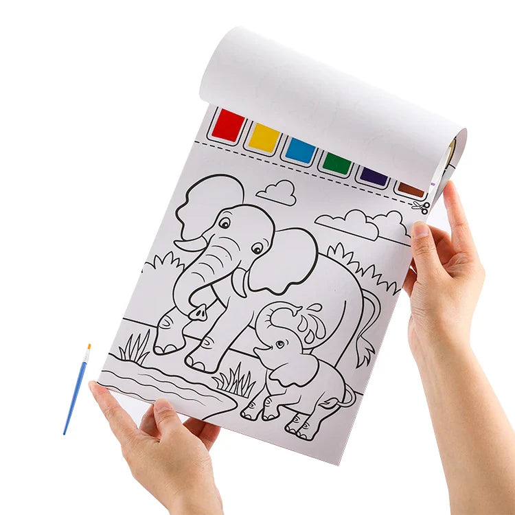HKM-707155 Custom Mess-Free Magic Water Colouring Book for Kids