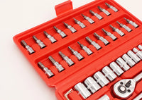 HKM-707219 46-Piece Professional Socket Wrench Set for Car Repair and Mechanics Tools
