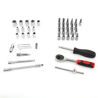 HKM-707219 46-Piece Professional Socket Wrench Set for Car Repair and Mechanics Tools