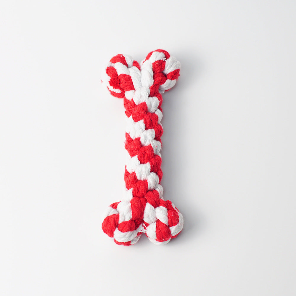 HKM-7073981 Cotton Rope Chew Toys for Small Dogs and Puppies - Interactive Training & Teething Solutions