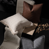 HKM-707411 Luxury Square Pillow Cushion Cover, 45x45cm, Blended Material, Various Colors Available