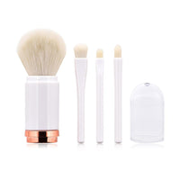 HKM-707411 Retractable Double-Head Portable Makeup Brush with Nylon Bristles