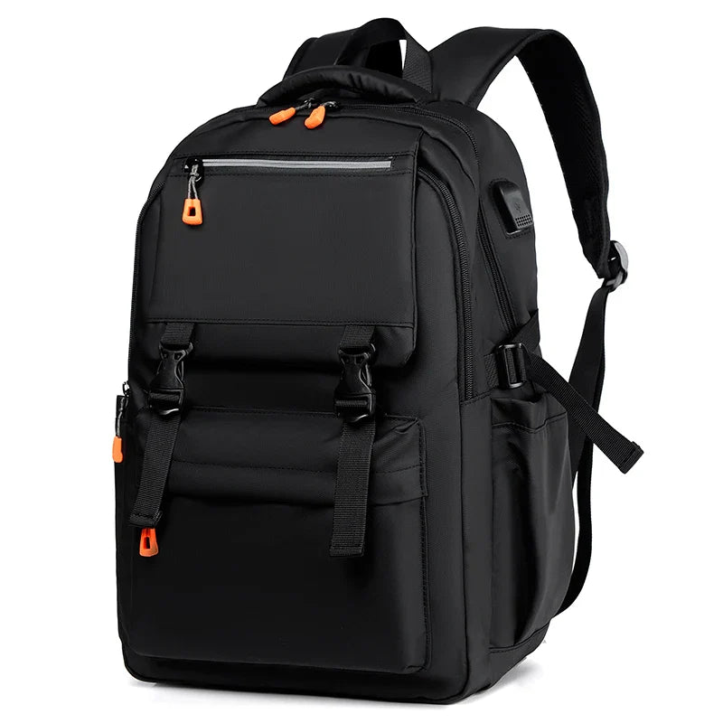 HKM-707411 Waterproof Oxford 17-Inch Laptop Backpack for College Students with Large Capacity and Zipper Closure