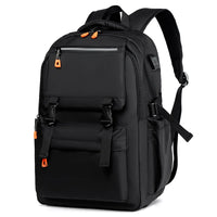 HKM-707411 Waterproof Oxford 17-Inch Laptop Backpack for College Students with Large Capacity and Zipper Closure