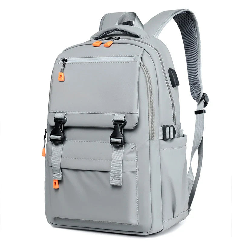 HKM-707411 Waterproof Oxford 17-Inch Laptop Backpack for College Students with Large Capacity and Zipper Closure