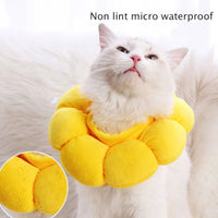 HKM-7075133 Comfortable Cotton Neck Collar for Cats and Dogs - Anti-Licking and Bite Protection, Adjustable Fit for Recovery