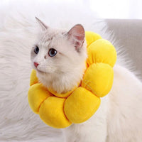 HKM-7075133 Comfortable Cotton Neck Collar for Cats and Dogs - Anti-Licking and Bite Protection, Adjustable Fit for Recovery