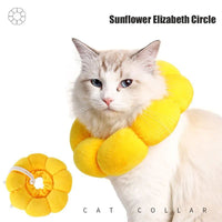 HKM-7075133 Comfortable Cotton Neck Collar for Cats and Dogs - Anti-Licking and Bite Protection, Adjustable Fit for Recovery