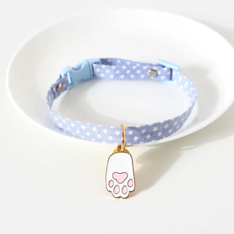 HKM-7075773 Colorful Avocado Flower Pendant Pet Safety Necklace with Adjustable Fit