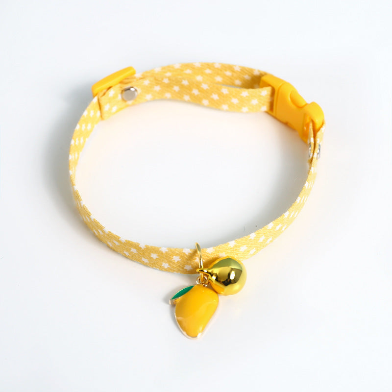 HKM-7075773 Colorful Avocado Flower Pendant Pet Safety Necklace with Adjustable Fit