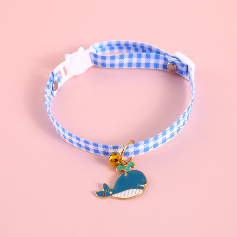 HKM-7075773 Colorful Avocado Flower Pendant Pet Safety Necklace with Adjustable Fit