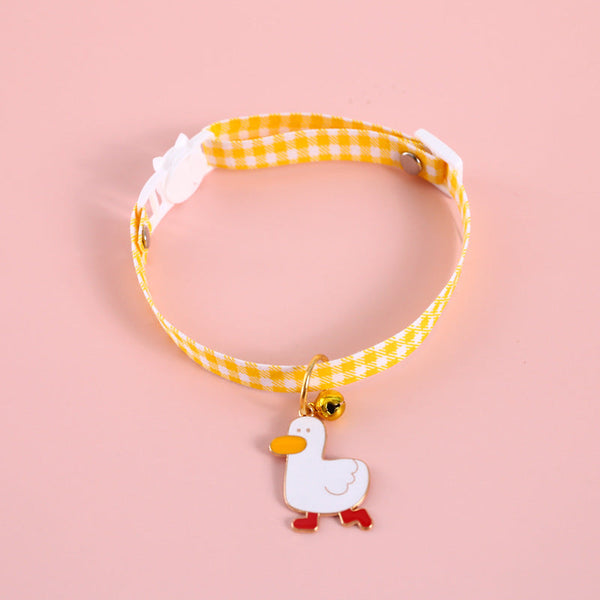 HKM-7075773 Colorful Avocado Flower Pendant Pet Safety Necklace with Adjustable Fit