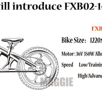 HKM-707603 16 Inch Electric Balance Bike for Kids with 350W Motor and Adjustable Suspension