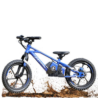 HKM-707603 16 Inch Electric Balance Bike for Kids with 350W Motor and Adjustable Suspension