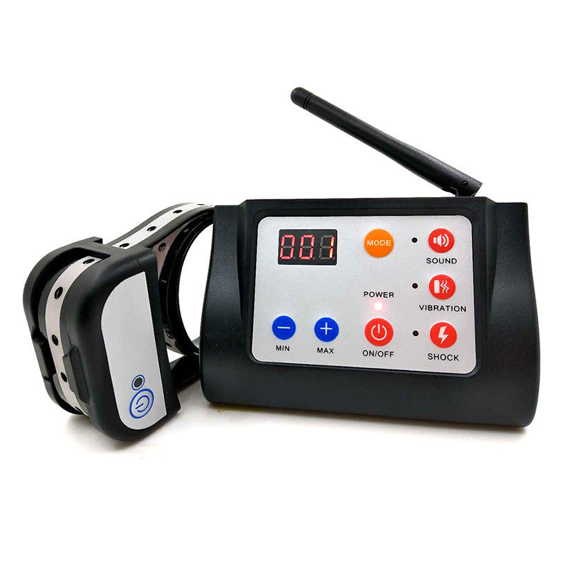 HKM-7076413 Two-in-One Dog Training Device with Wireless Electronic Fence and Remote Control Features