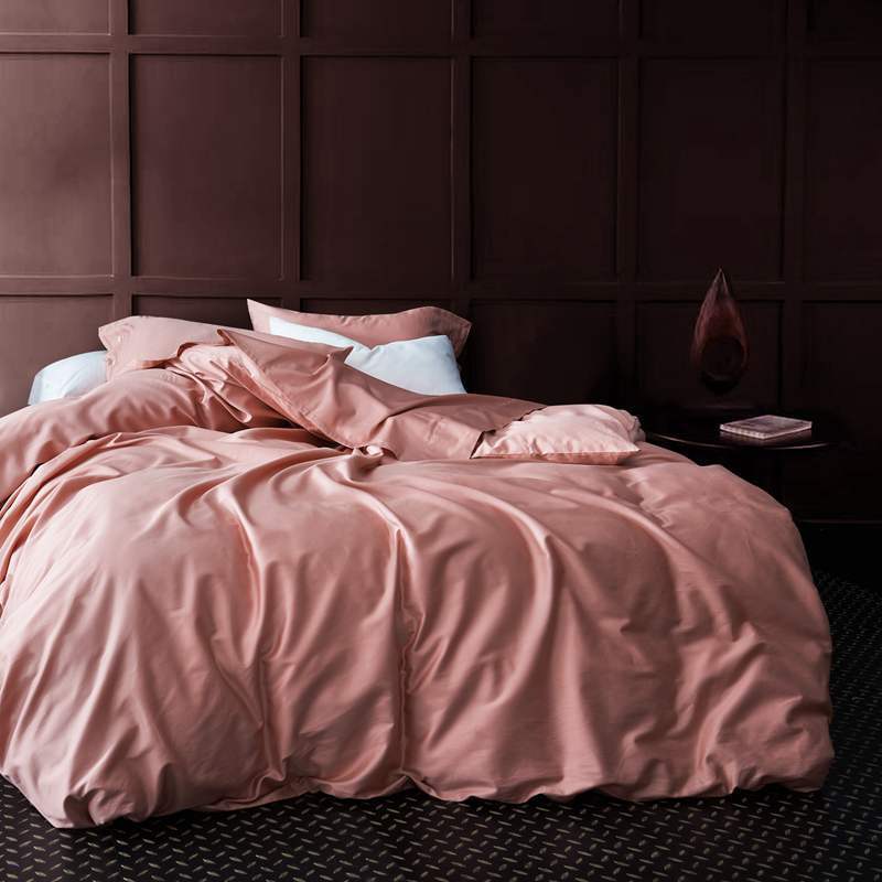 HKM-707667 White Cotton Bed Sheet Set - Four-Piece, Simple Design for Double Bed (220x240 cm, 200x230 cm, 150x200 cm)