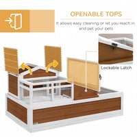 HKM-7076797 Three-Room Tortoise Habitat with Balcony and Two Stories for Indoor/Outdoor Use