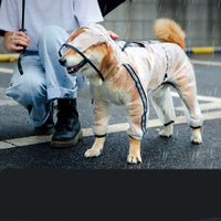HKM-7077309 Water-Resistant Casual Raincoat for Dogs - Multiple Sizes Available