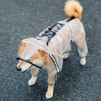 HKM-7077309 Water-Resistant Casual Raincoat for Dogs - Multiple Sizes Available