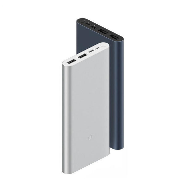 HKM-707731 10000mAh Dual-Port Fast Charging Power Bank with Polymer Lithium Ion Battery in Black and Silver