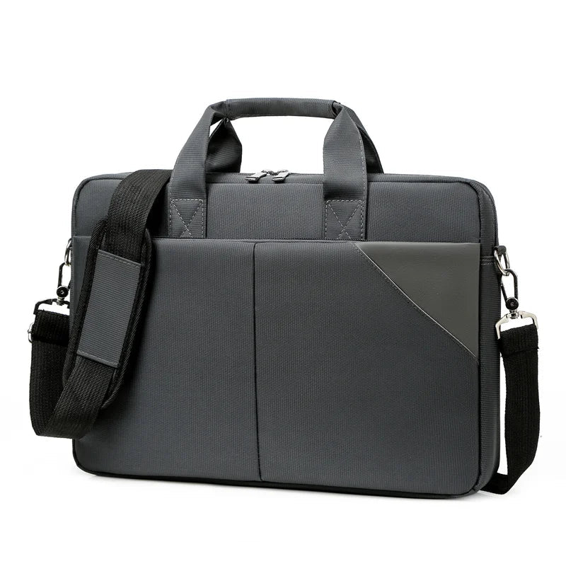 HKM-707731 Large Capacity Portable Laptop Tote Bag for 15.6 Inch and 14 Inch Devices - Black