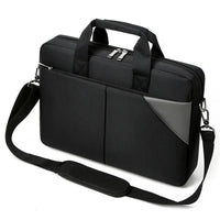 HKM-707731 Large Capacity Portable Laptop Tote Bag for 15.6 Inch and 14 Inch Devices - Black
