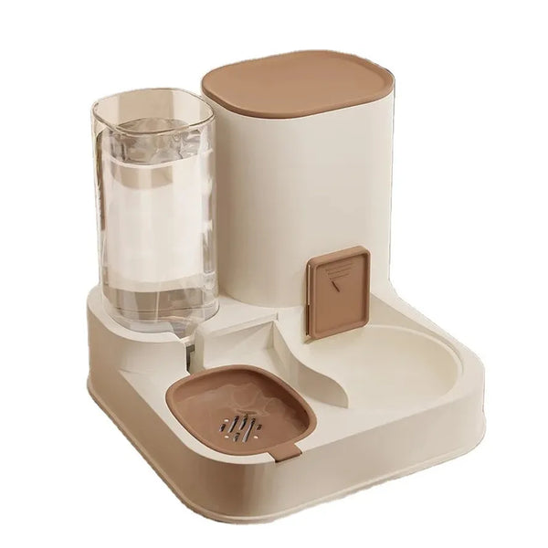 HKM-707795 Automatic Pet Feeder with Smart Control for Dogs and Cats - Dual Food and Water Bowls