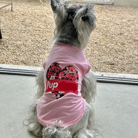 HKM-7078717 Stylish Cotton Vest for Large Dogs - Floral & Love Prints, Multiple Sizes Available
