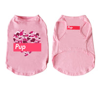 HKM-7078717 Stylish Cotton Vest for Large Dogs - Floral & Love Prints, Multiple Sizes Available