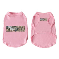 HKM-7078717 Stylish Cotton Vest for Large Dogs - Floral & Love Prints, Multiple Sizes Available
