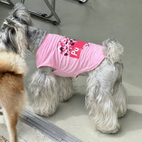 HKM-7078717 Stylish Cotton Vest for Large Dogs - Floral & Love Prints, Multiple Sizes Available