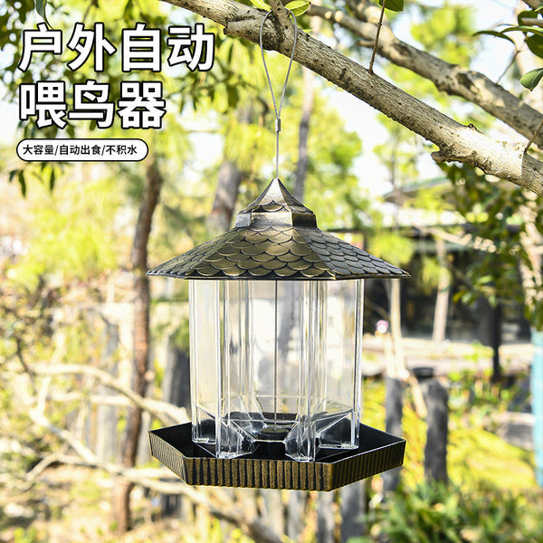 HKM-7079101 Suspended Outdoor Bird Feeder Made of Durable PP and PET