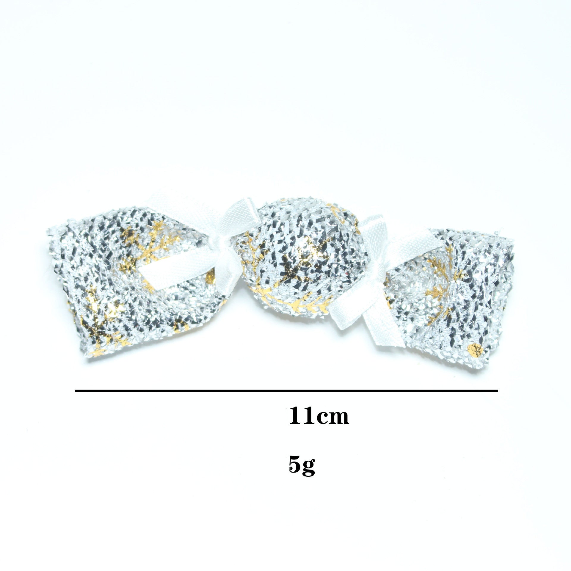 HKM-7080381 Plush Christmas Candy Cat Throwing Toy - Gold, Silver, Red, Green