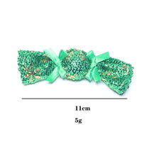 HKM-7080381 Plush Christmas Candy Cat Throwing Toy - Gold, Silver, Red, Green