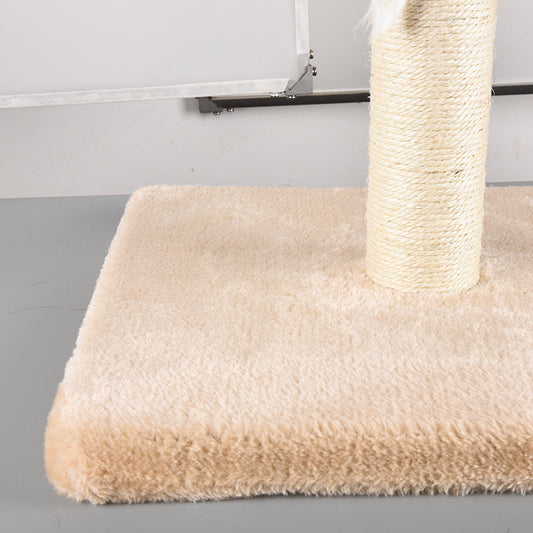 HKM-7082173 Sisal Cat Climbing Frame with Wood Base for Medium and Small Cats