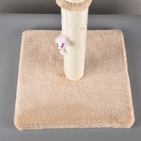 HKM-7082173 Sisal Cat Climbing Frame with Wood Base for Medium and Small Cats