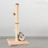 HKM-7082173 Sisal Cat Climbing Frame with Wood Base for Medium and Small Cats