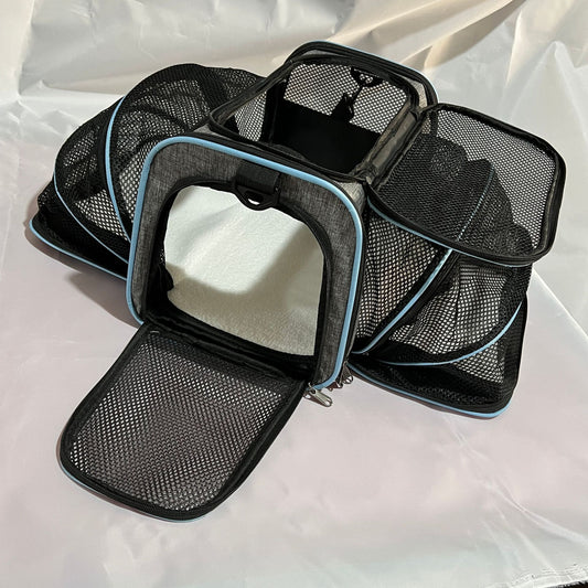 HKM-7082557 Large Capacity Portable Cat Bag – Medium Soft 600D Cation, Solid Color, Holds Up to 15 Jin