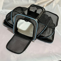 HKM-7082557 Large Capacity Portable Cat Bag – Medium Soft 600D Cation, Solid Color, Holds Up to 15 Jin