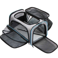 HKM-7082557 Large Capacity Portable Cat Bag – Medium Soft 600D Cation, Solid Color, Holds Up to 15 Jin