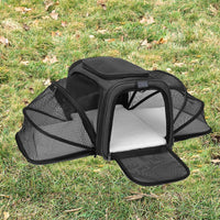 HKM-7082557 Large Capacity Portable Cat Bag – Medium Soft 600D Cation, Solid Color, Holds Up to 15 Jin