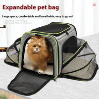 HKM-7082557 Large Capacity Portable Cat Bag – Medium Soft 600D Cation, Solid Color, Holds Up to 15 Jin