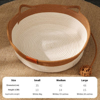 HKM-7082941 Cotton String Woven Cat Nest Mat in Various Sizes and Colors