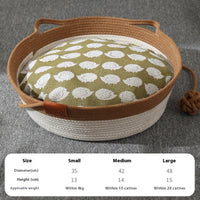 HKM-7082941 Cotton String Woven Cat Nest Mat in Various Sizes and Colors