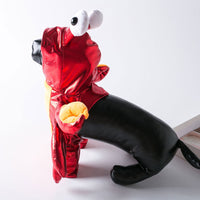 HKM-7083069 Transformative Cat and Dog Halloween Costume in Red, PU Material, Sizes S-XL